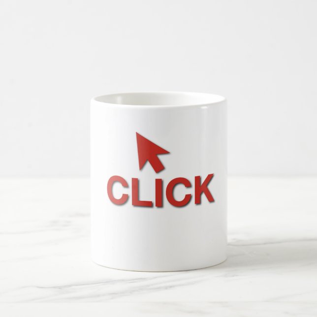 Knopf-Klicken Admin-Tasse Kaffeetasse (Mittel)