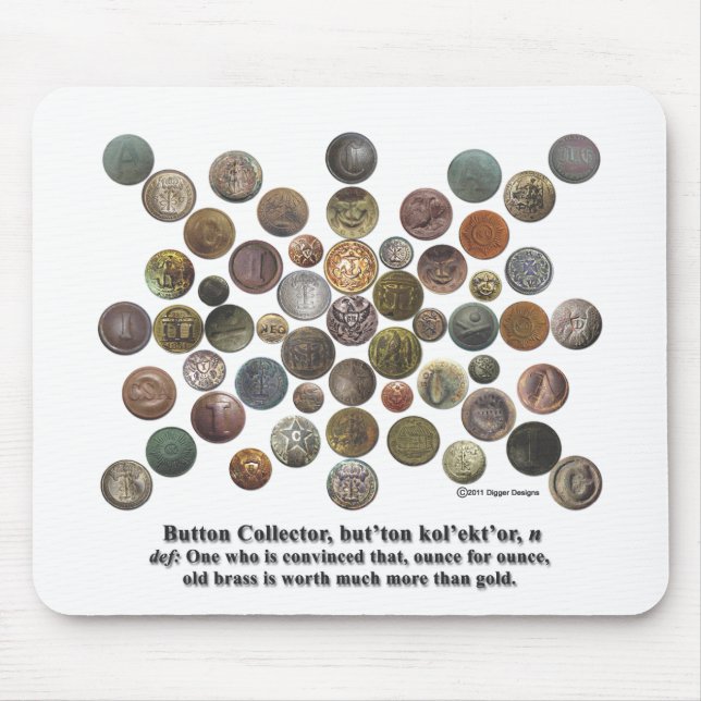 Knopf-Kollektor Mousepad (Vorne)