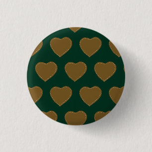 Knopf "Lebkuchen" (grün & braun) Button