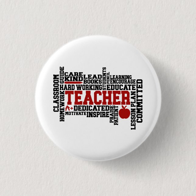 Knopf Lehrerplatz Button (Vorderseite)