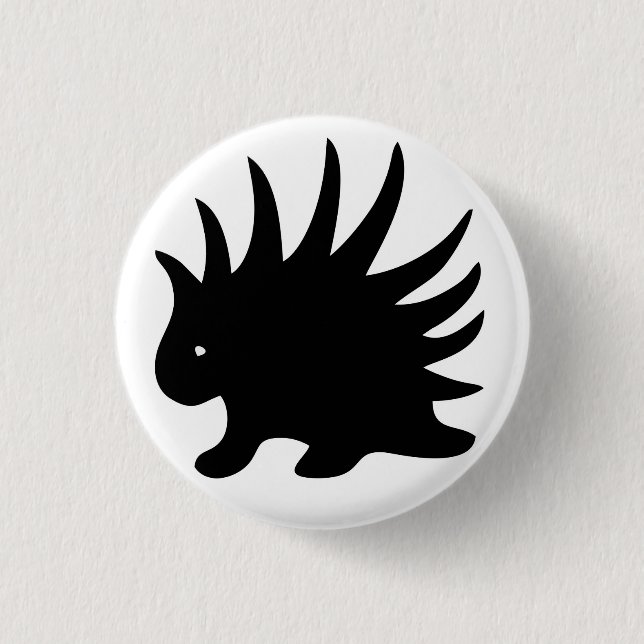 Knopf Liberales Stachelschwein - M1 Button (Vorderseite)