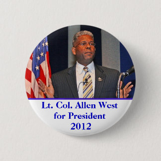 Knopf, lt Col. Allen West für Präsidenten 2012 Button