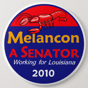 Knopf Melancon Senats-2010 Button