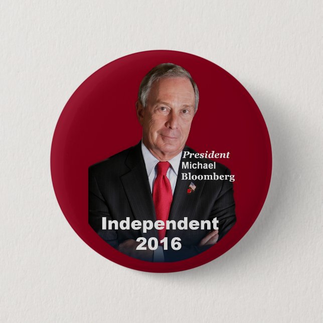 Knopf Michael Bloombergs 2016 Button (Vorderseite)