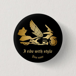 Knopf mit Motorradknopf Button