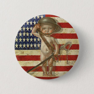 Knopf mit niedlichem Baby-Kriegs-Held-Druck Button
