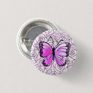 Knopf mit Schmetterling Button