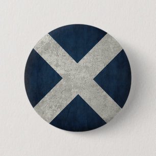 Knopf mit schmutziger Flagge von Schottland Button