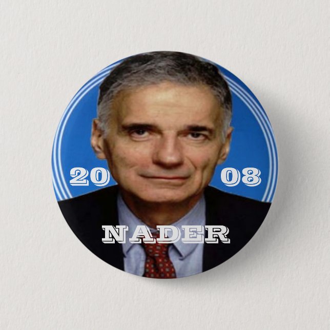 Knopf Nader 2008 Button (Vorderseite)