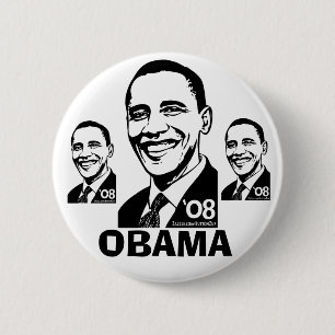 Knopf Obama '08 Button