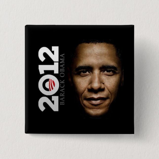 Knopf Obama 2012 Button (Vorderseite)