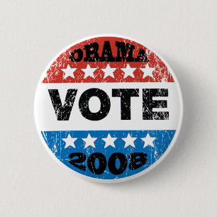 Knopf Obama-Abstimmungs-2008 Button