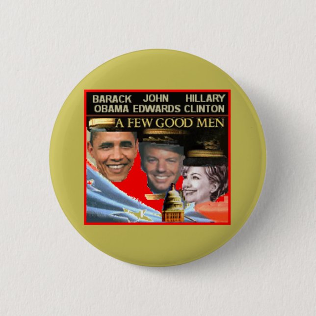 Knopf Obama Edwards Hillary Button (Vorderseite)