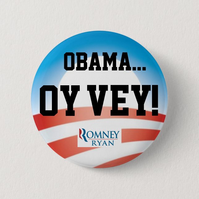 KNOPF OBAMA OY VEY BUTTON (Vorderseite)