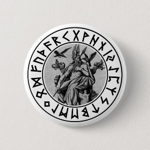 Knopf Odin Schild Button