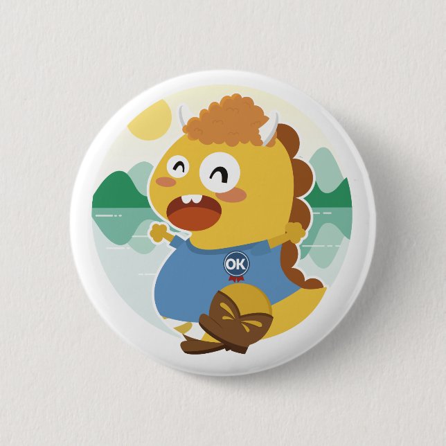 Knopf Oklahomas VIPKID Button (Vorderseite)
