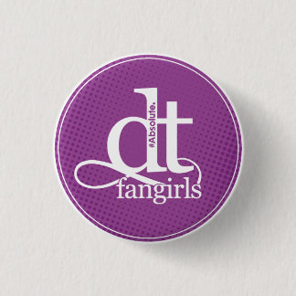 Knopf Papierlösekorotrones Fangirl (lila Punkte) Button