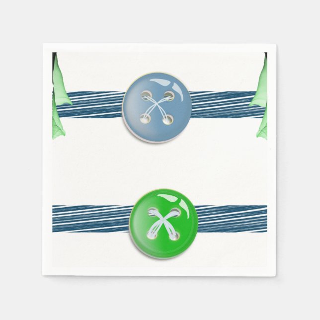 Knopf PapierNapkins Serviette (Vorderseite)
