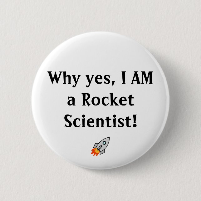 Knopf Rockets Scientiest Button (Vorderseite)