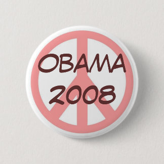 Knopf-Rosa Brown Obama 2008 Button