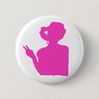 Knopf rosa Dame