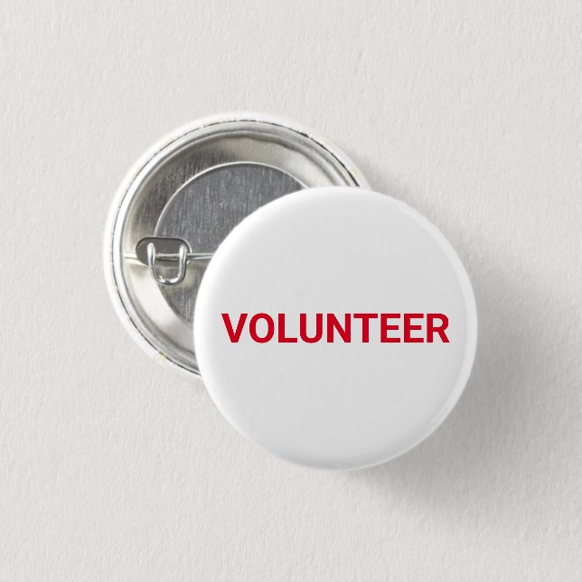 Knopf Rot-Weiß-Button Button (Vorne & Hinten)