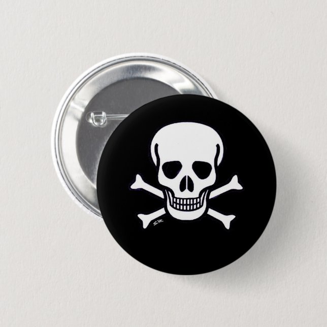 Knopf "Schädel" Button (Vorne & Hinten)