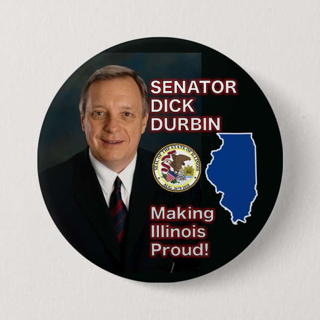 Knopf Senatorn-Dick Durbin Button (Vorderseite)