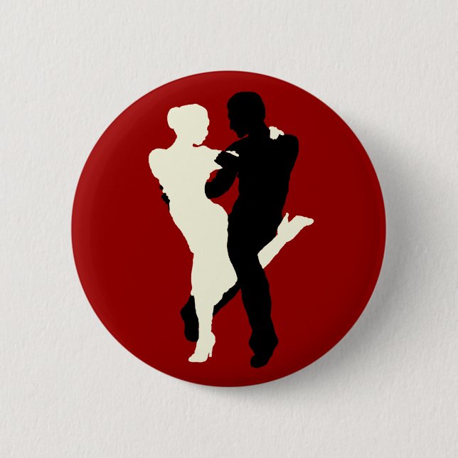 Knopf-Silhouette-Creme gancho Button (Vorderseite)