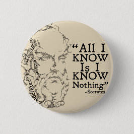 Knopf SOCRATES Sketicism Button