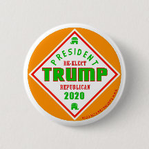 Knopf-Soßeart des Trumpfs 2020 politische
