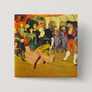 Knopf:  Tanzen des Boleros: Toulouse-Lautrec Button