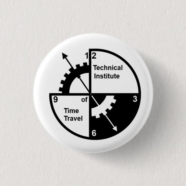 Knopf-technisches Institut der Zeit-Reise Button (Vorderseite)