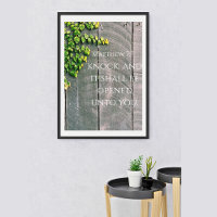 Knopf und die Tür öffnet die KJV Bibelverse