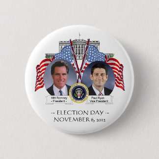 KNOPF WAHLTAG Mitt Romneys Paul Ryan Button