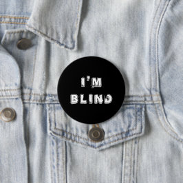 Knopf "White Black Joke Eye" Button