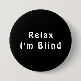 Knopf "White Black Relax Joke Eye" Button