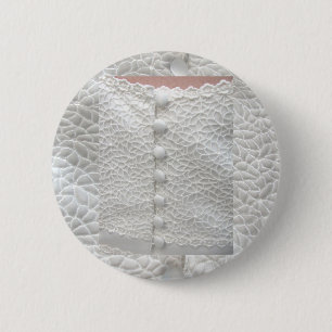 Knopf "White Wedding Gown" - Anpassbar Button