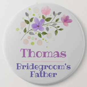 Knopfabzeichen für den Vater des Bräutigams Button