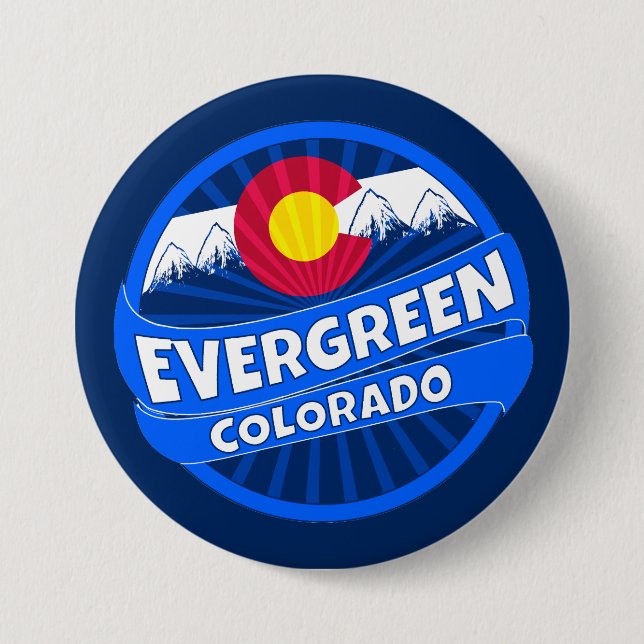 Knopfdruck des Evergreen Colorado Button (Vorderseite)