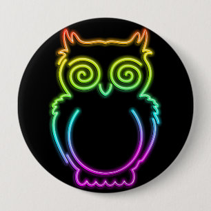Knopfdruck für die Augenwischerei Psychedelischer Button