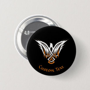 Knopfdruck für keltische Vögel Button