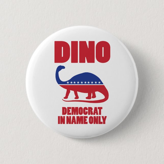 Knöpfe Demokraten (DINO) nur dem Namen nach Button (Vorderseite)
