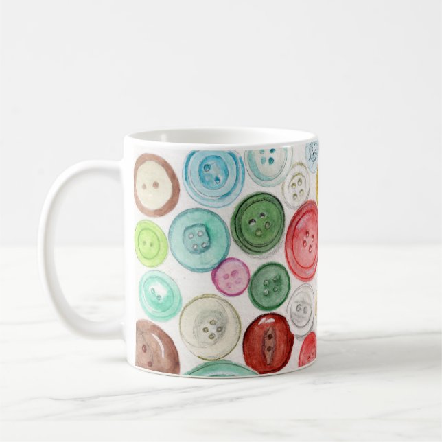 Knöpfe! Design auf einer Tasse / Cup (Links)