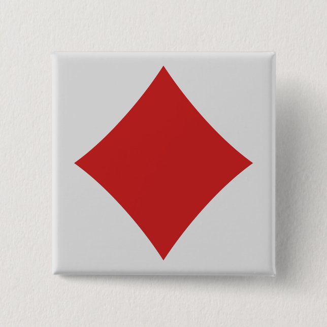 Knöpfe für den Kartenspieler - Diamant Button (Vorderseite)