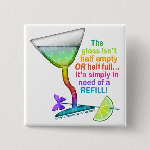 KNÖPFE - GLAS HALB VOLL BUTTON