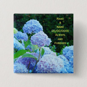 Knöpfe Lieben seinen und ihren Namen Hochzeitsdatu Button