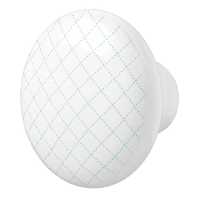Knöpfe mit blauer Keramik Keramikknauf (Rechts)