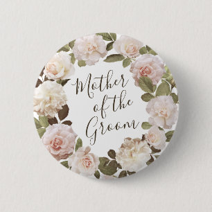 Knöpfe mit Vintage-Französischen Rosen für die Mut Button
