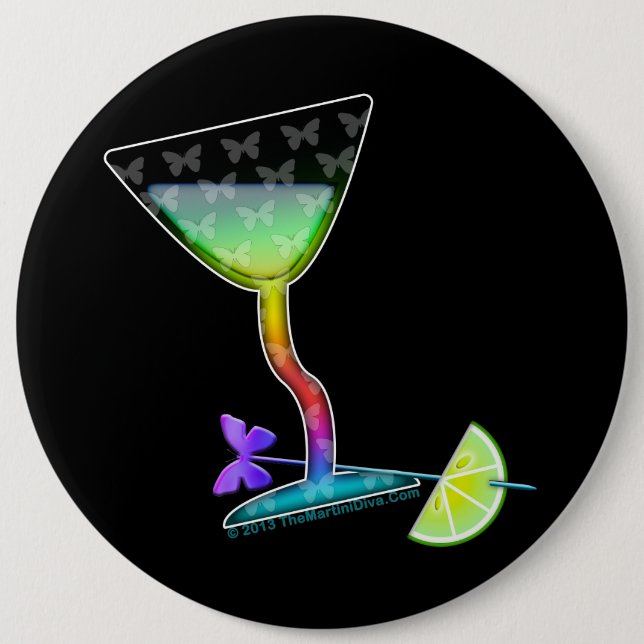 KNÖPFE - SCHMETTERLING MARTINI BUTTON (Vorderseite)